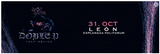 Cartel del concierto de Peso Pluma con la fecha de 31 de octubre en León en la explanada poliforum