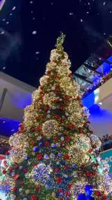 Se observa el árbol de navidad de Altacia